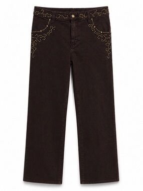 Vintage Laçoque Faso Studded Pants 🤎✨ Western Y2K Statement